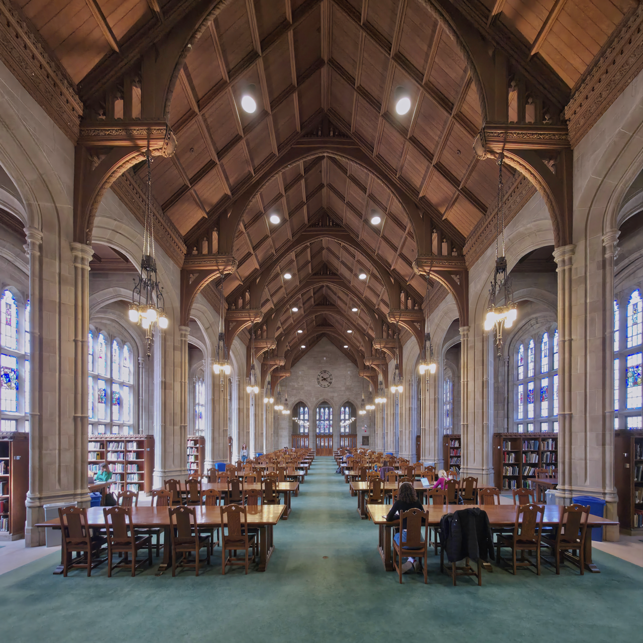 波士顿学院校园实景：Bapst Library