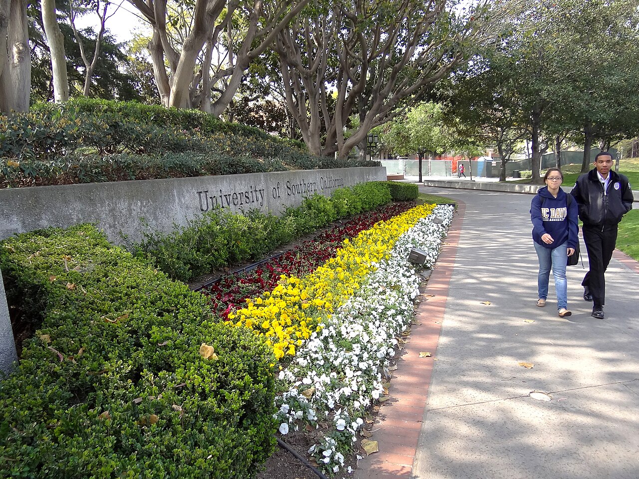 南加州大学校园实景:校园标志景观